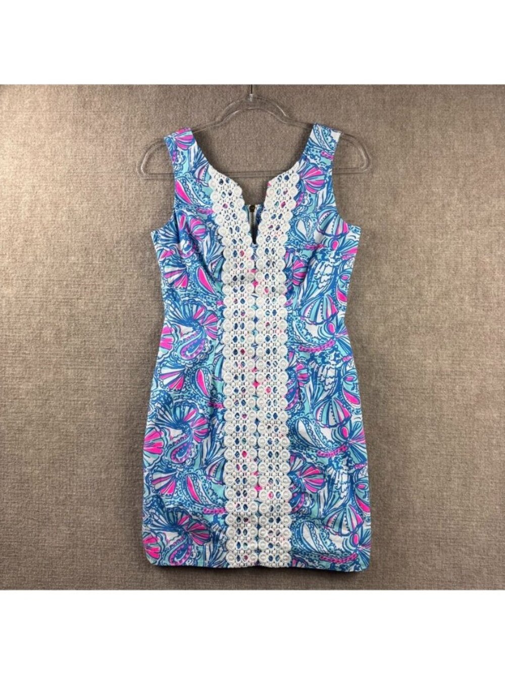 Lilly Pulitzer for Target 20th Anniversary My Fans Shift Dress Size 4 Preppy